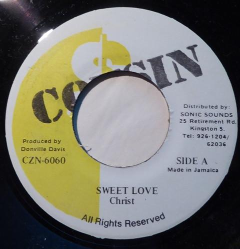 

7inch Record CHRIST 18 Sweet Love CZN6060 Cousin Jamaica Reggae Ska Dub Used