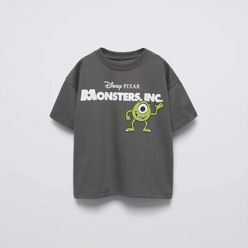 Disney Tees Printing Tops Summer Wear Cartoon Short Sleeve T Simple Cute Loose Bottoming Shirt Cotton Costume Unisex comfortable