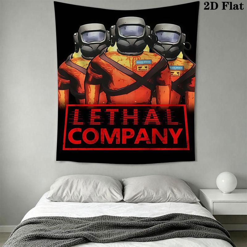 Lethal Company Wall Hanging Printed Fabric Blanket Decorative Tapestries for Bedroom Living Room Home Decor