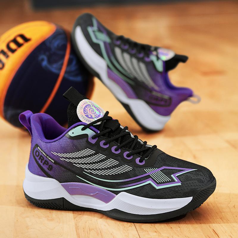 Boys' middle-aged and older children's basketball shoes Men's and women's sports shoes Men's 2025 new summer mesh children's sports shoes