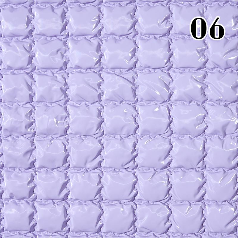 Waterproof PU Polyester Quilting Fabric Shiny Embossing Cotton-padded Fabric For Sewing Jacket Bags Furniture Upholstery