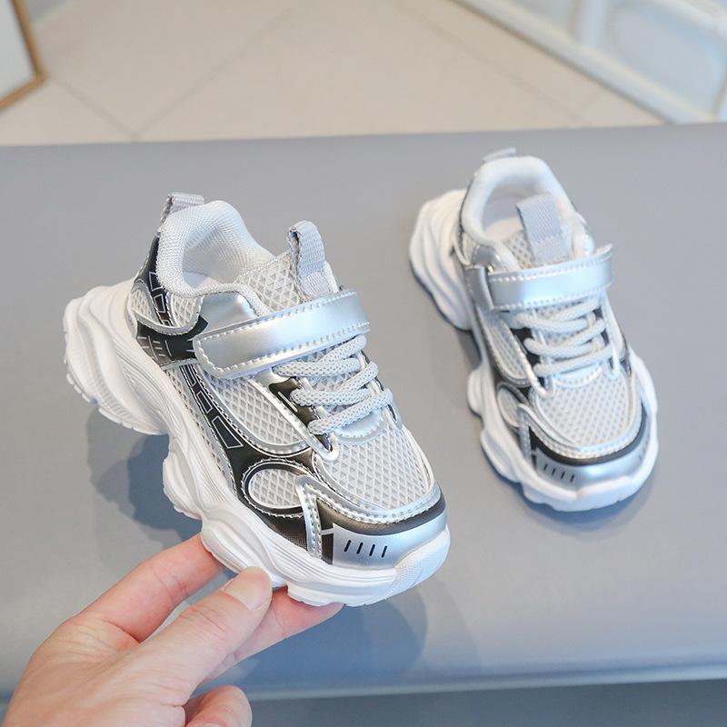 

2025 весна новая мода повседневная спортивная обувь сетчатая обувь кроссовки детские мальчики девочки универсальная дышащая обувь size 22-26, please take 5 pairs.