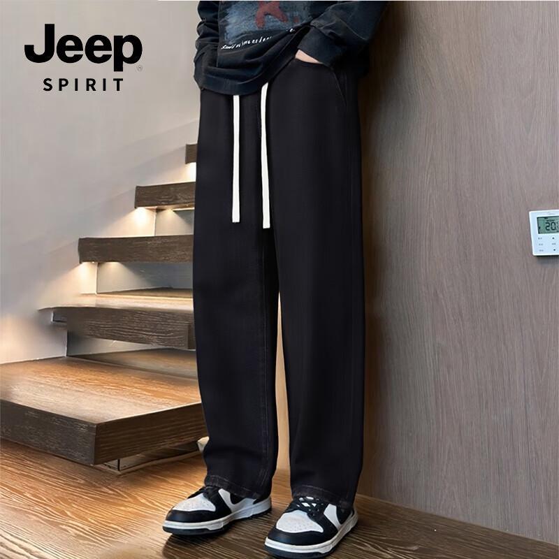JEEP SPIRIT Men's Casual Straight-Leg Jeans