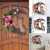 Halloween Cat Wreath Crescent Moon Home Decor Lovers Party Supplies