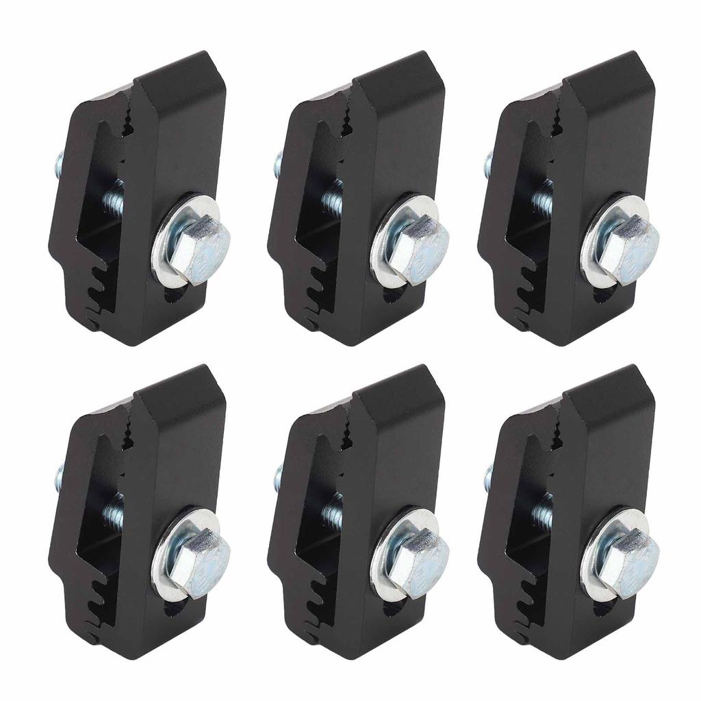 6 ks Svorky na kryt korby nákladního vozu 1112514 Hliníkové Nízkoprofilové Svorky pro montáž na většinu korb nákladních vozů