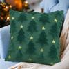 45X45cm Christmas Cushion Cover Xmas Tree Throw Pillow Cover Fall Winter Decorative Soft Pillowcase for Festive Couch Pillow