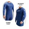 Herren Schnelltrocknendes Nylon Rash Guard Badeanzug-Set Mit UV-Schutz Atmungsaktiv Langarm Oberteil Badeshorts Surfen Schwimmen