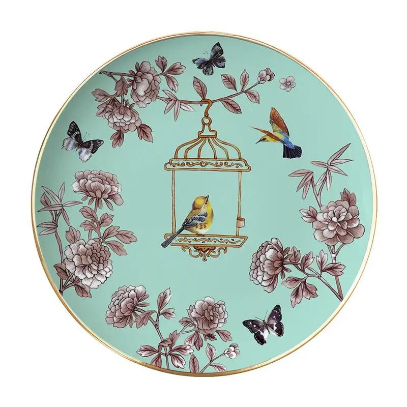 Ceramic Cutlery Set for Western Restaurant, Bone China, Steak Plate, Home Dish Disc, Delicate Pastry Plate, High Quality