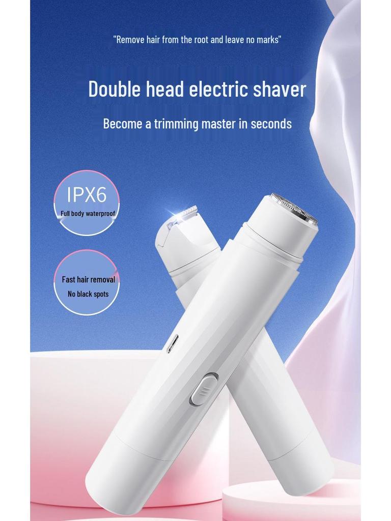 Unisexowa maszynka elektryczna do miejsc intymnych - Trymer do włosów łonowych i pod pachami