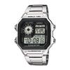 Men's Watch - AE-1200WHD-1AVDF (Black Dial, Silver Band)