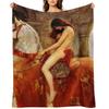 Lady Godiva by John Collier Throw Blanket Single Picnic Multi-Purpose Vintage Blankets