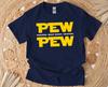 Pew Pew Wars Shirt Funny Cat Laser T-Shirt Retro Sci-Fi Parody Tee