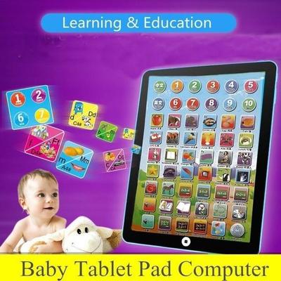 Kids Learning Machine Baby Tablet Pad Computer Learning English Educational Teach Toy Blue