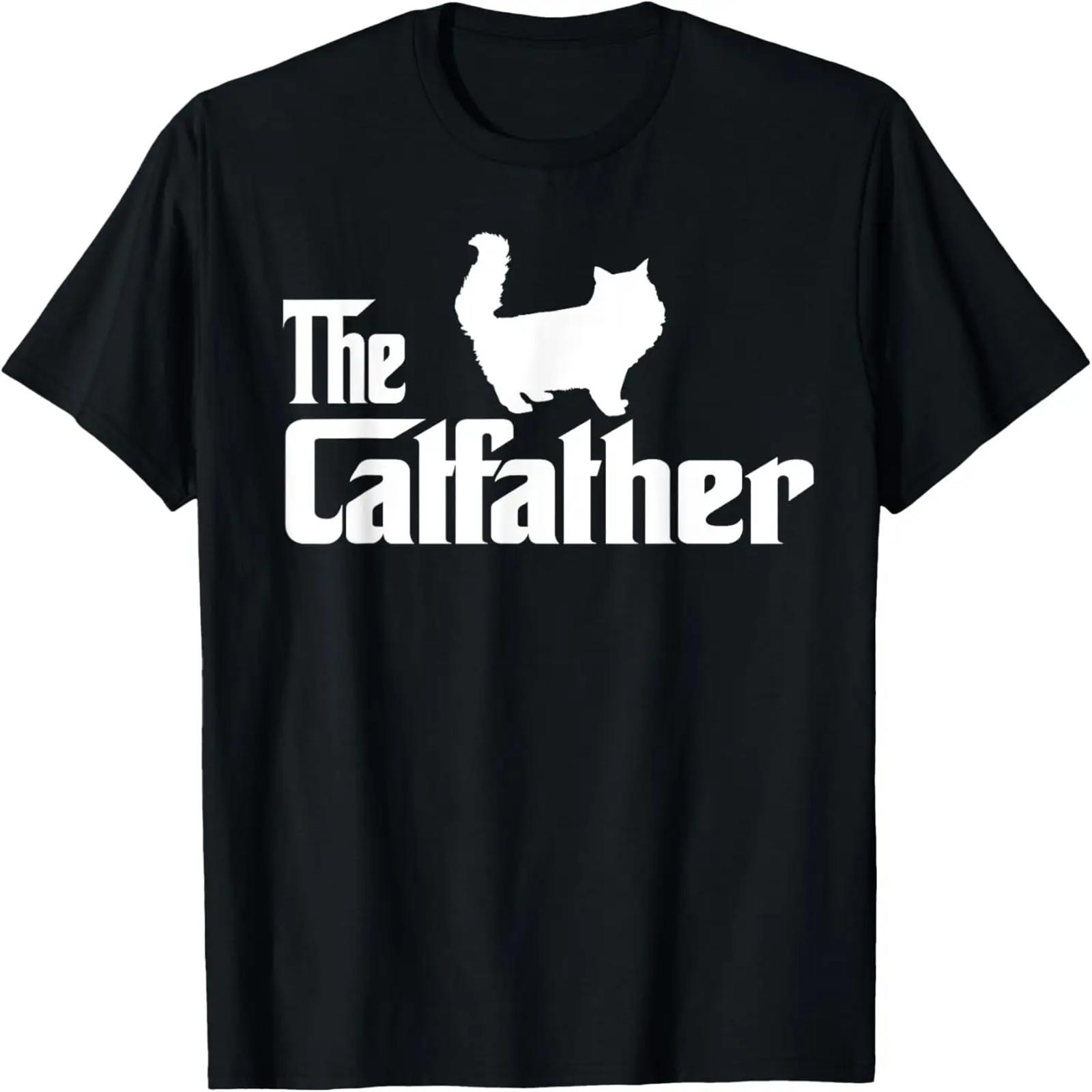 Забавная гордая футболка папы-кота для мужчин и мальчиков S