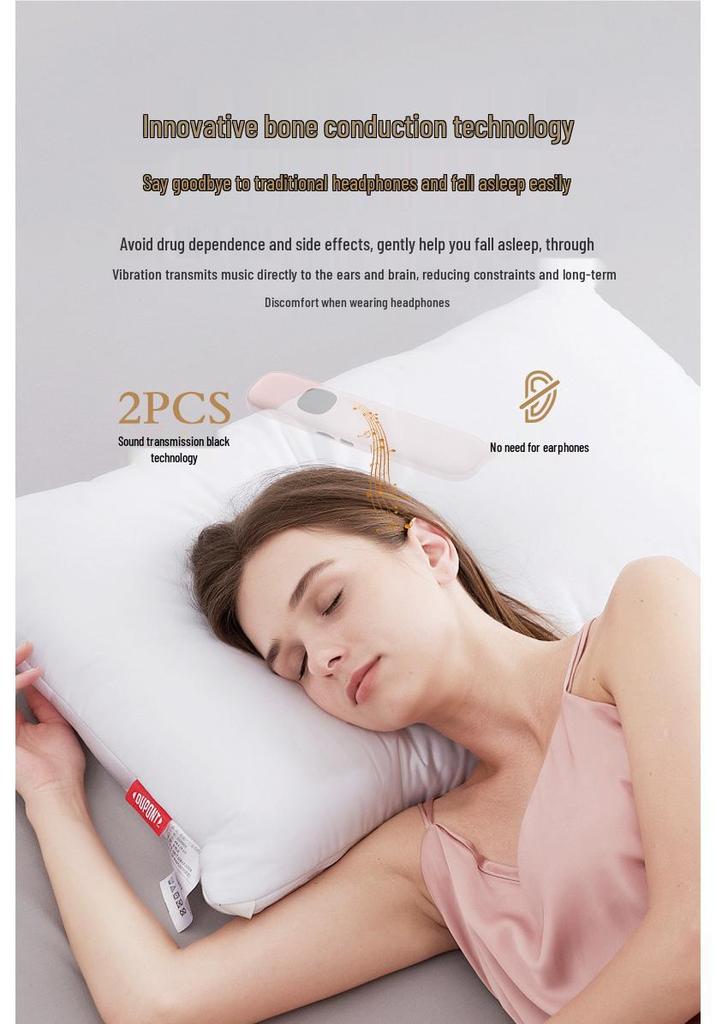 Bone Conduction Wireless Bluetooth Sleep Speaker for Relaxing White Noise