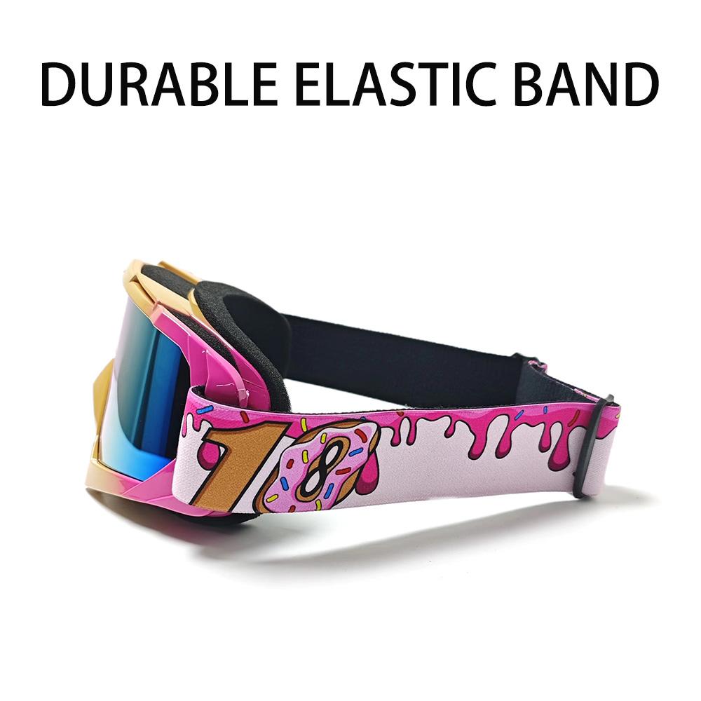 2025 Motorcycles Ski Goggles Cycling Riding Glasses Personalized Printing Ski Goggles Windbreak Ventilate Anti-Glare Goggles