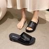 2025 summer Internet celebrity fashion casual women's drag home non-slip versatile women's slope high heel mother slippers 2025