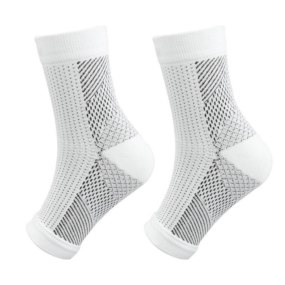 1Pair Neuropathy Socks Ankle Protector Anti Fatigue Compression Foot Sleeve Support Brace Socks Exercise Sports Protective Gear