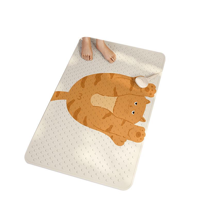 Bathroom Anti-slip Floor Mats Home Use Children  Pregnant Women  Bathing Anti-fall Suction Cup Pads  Shower Room  Toilet Massage Foot Mats