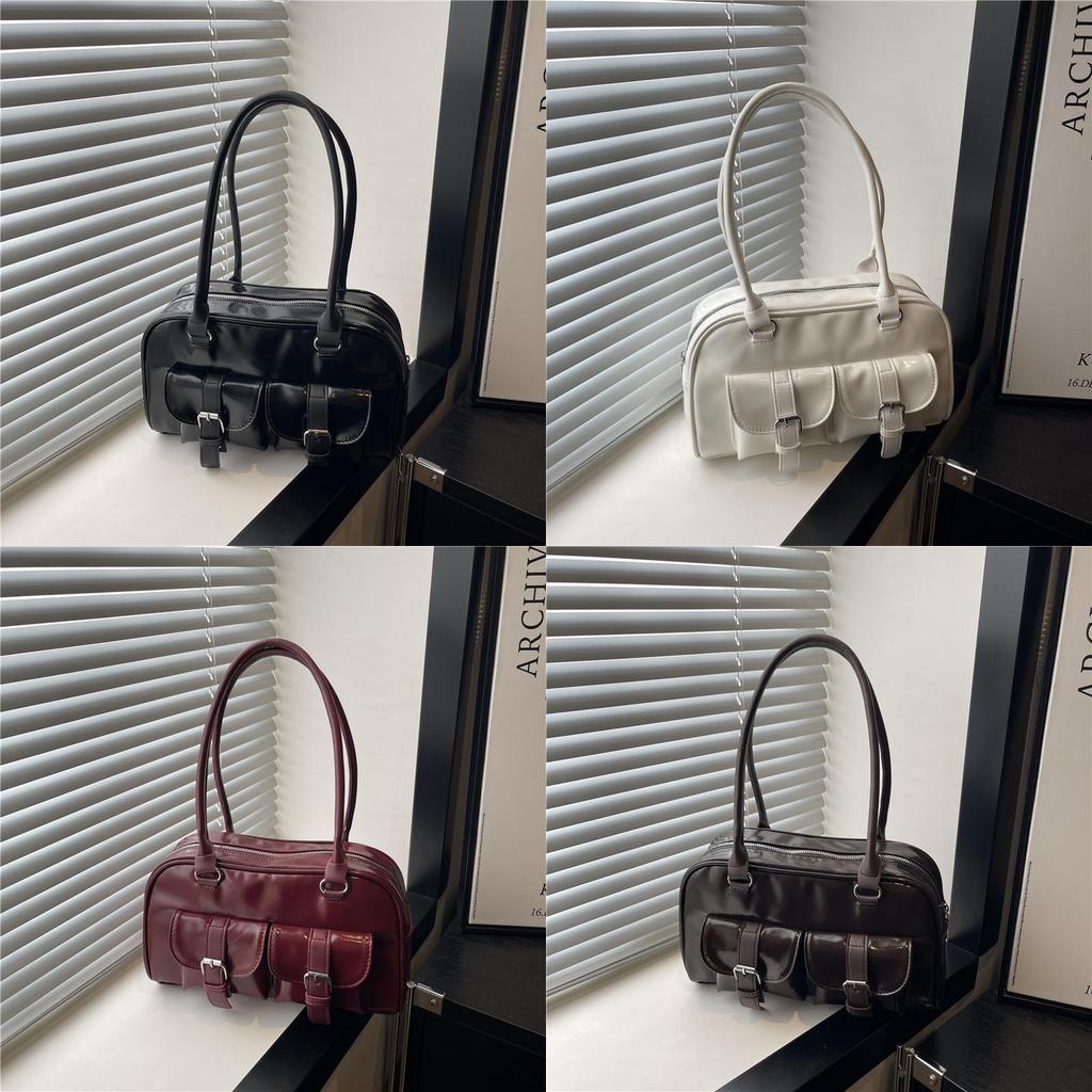Minimalist Pu Shoulder Bag For Women With Large Capacity And Street Style For Daily Use