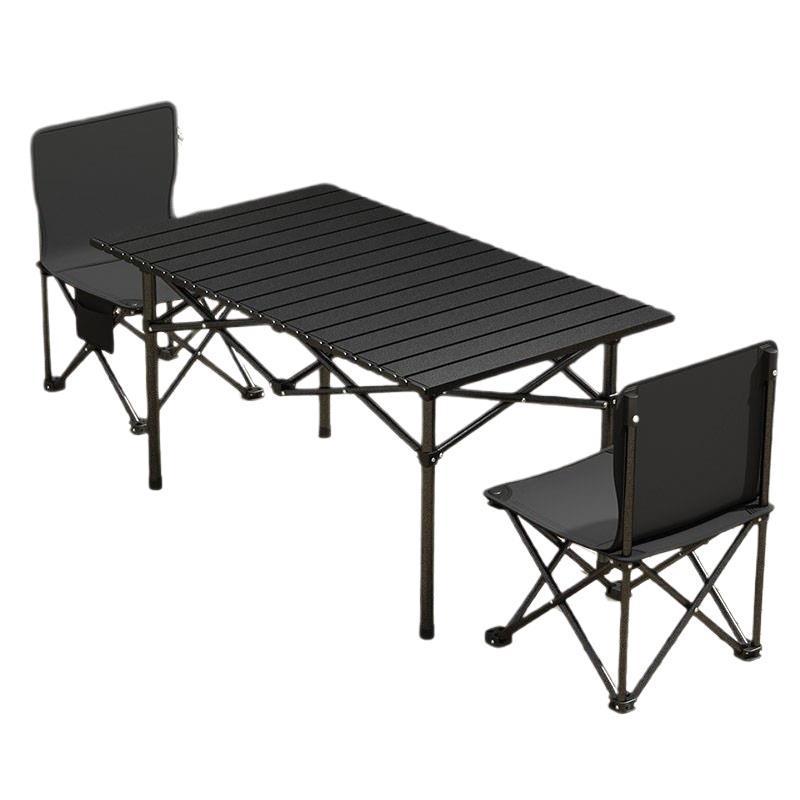 Tragbares Outdoor-Klapptisch- und Stuhlset für Camping, Grillpartys und Terrassen