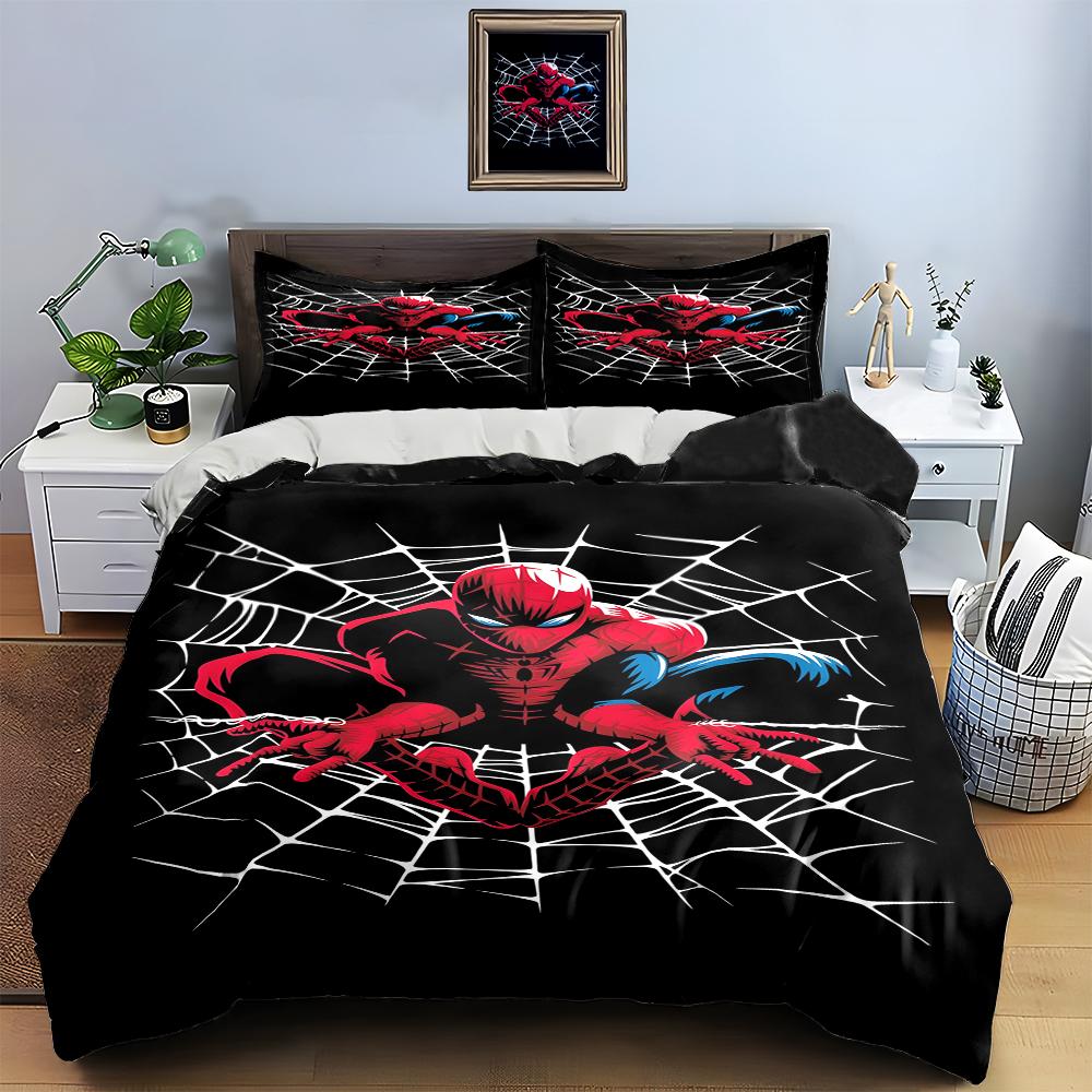 Spider, Web, Black. Bedding Duvet Cover Sets Duvet Covers Pillowcases Gifts (1 * Duvet Cover 2 * Pillowcases, Without Duvet Insert)
