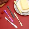 430 Edelstahl Buttermesser Löcher Käse Dessertmesser Stahl Marmeladenmesser Besteck Toast Abwischen Sahne Brot Käseschneider Küchenwerkzeuge