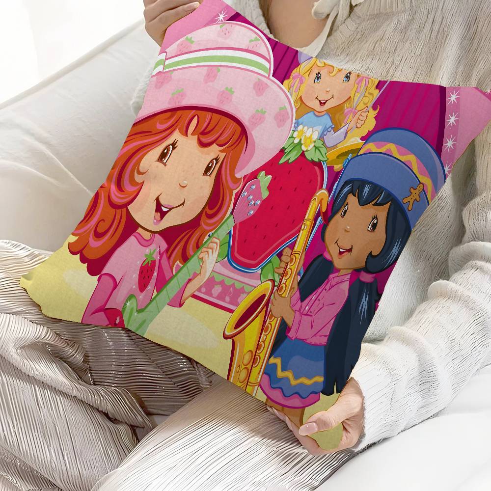 S_Strawberrys-S_Shortcakes Cushion Cover Decorative Pillow Sofa Home Decor Case Pillow Cases