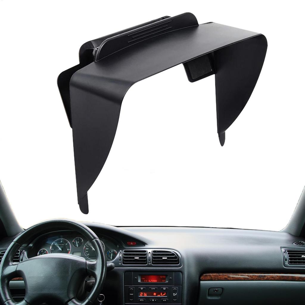 Car Instrument Dash Mask GPS Sunshade Visor Lens Hood Cover Anti Glare Car GPS Navigator Accessory Universal Car Clip Auto Parts