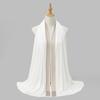 Long Smooth Silk Headscarf Sunscreen Thin Large Shawl Rhinestone Chiffon Hijab Scarf  For Gift