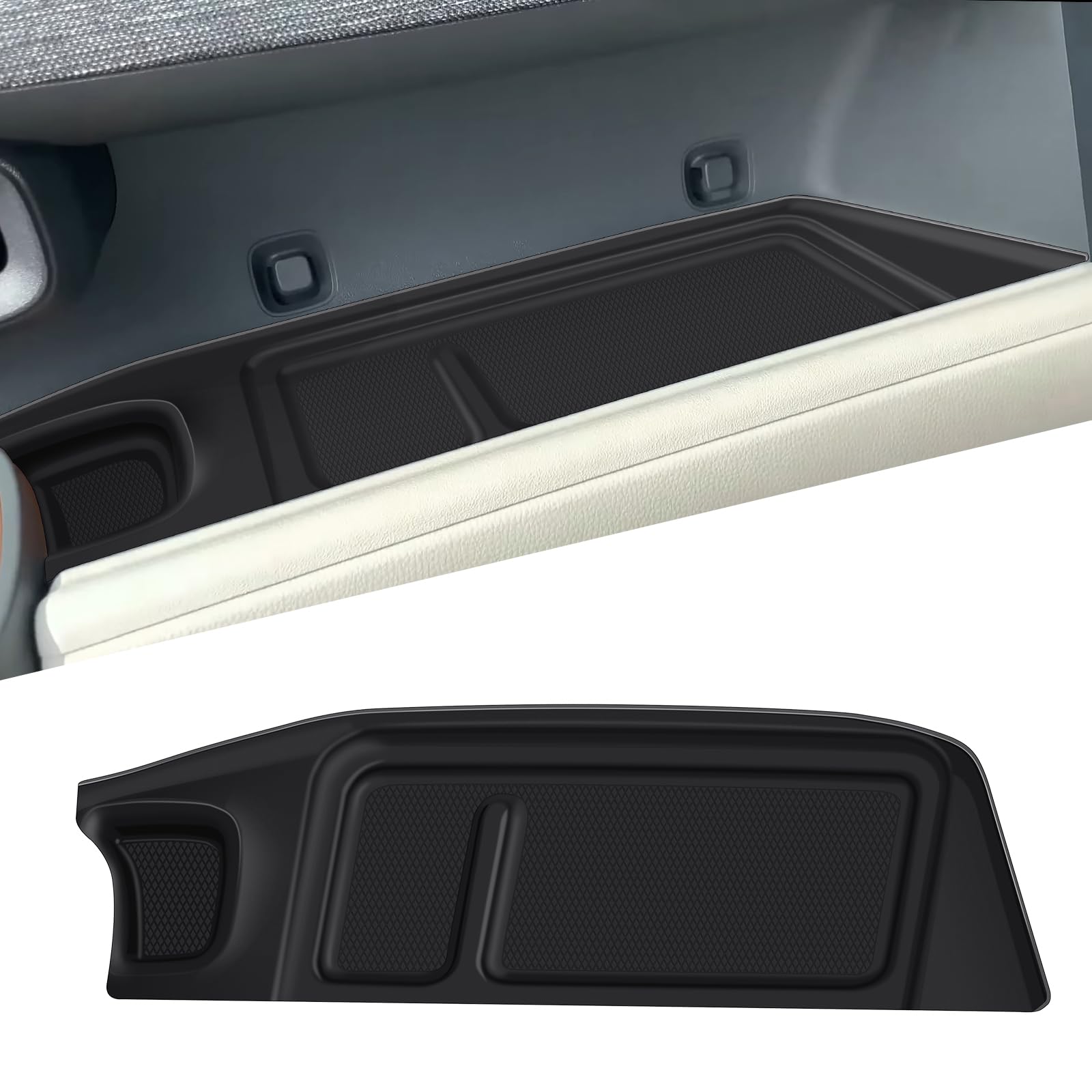 

FDAIUN Подставка-органайзер на центральную консоль для пассажира автомобиля для Toyota New Sienta 10-й серии 3-го поколения Модель Резиновый коврик Защитная накладка Силикагель чёрный