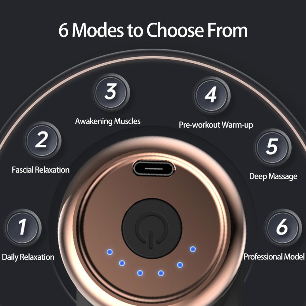 Portable Fascia Gun Tap Massager Body Back and Neck Leg Percussion Massager USB Charging Handheld Massager Deep Tissue Muscle