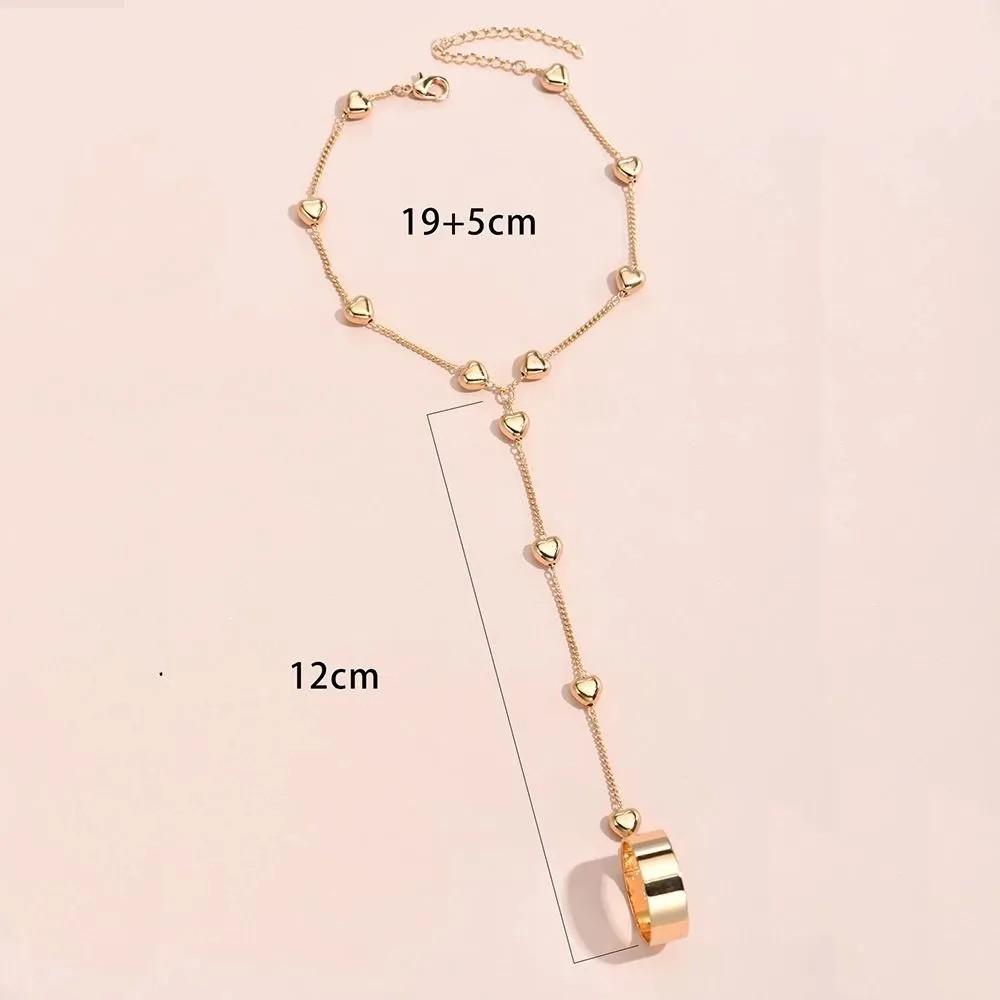 Chain Ring Bracelet Love Link Ring Bracelet