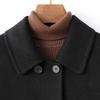Double-sided cashmere coat medium and long slim and thin temperament high-end autumn and winter new woolen coat small man
