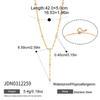 Youthway Minimalist Zircon Pendant Y Shape Chain Necklace For Women 18K Gold PVD Plated Stainless Steel Necklace Fashion Jewelry