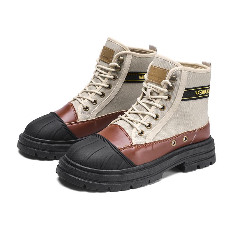 Neues Paar Antikollision Bequem Abriebfest Lässig High Top Stiefel Vielseitig für Tägliche Arbeit und Outdoor Herrenschuhe