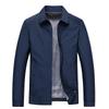 Men's Lightweight Business Casual Jacket - Spring/Autumn Lapel Shirt for Middle-Aged Dads