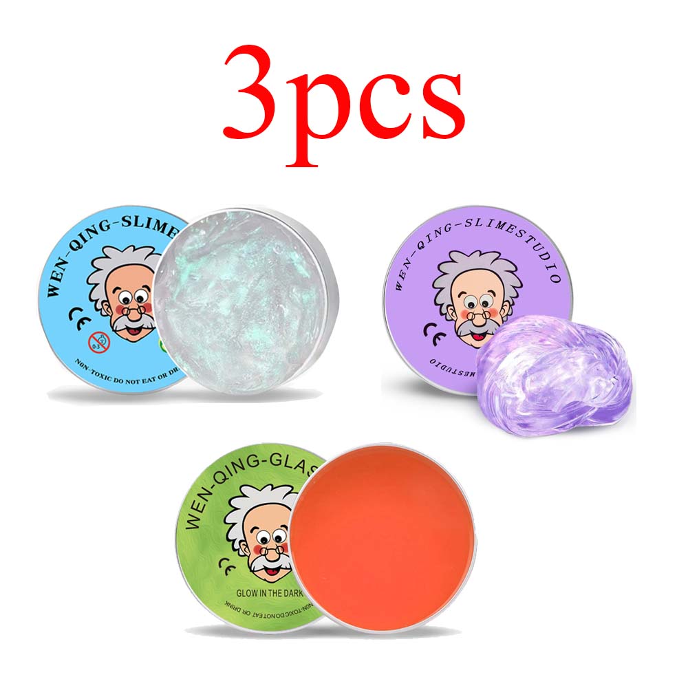 Spielzeug Bunte Nicht-Newtonsche Flüssigkeit Dekompression Transparent Elastisch Skalenverhältnis Modellierknete Ungiftig Kreativ DIY Montage Basteln
