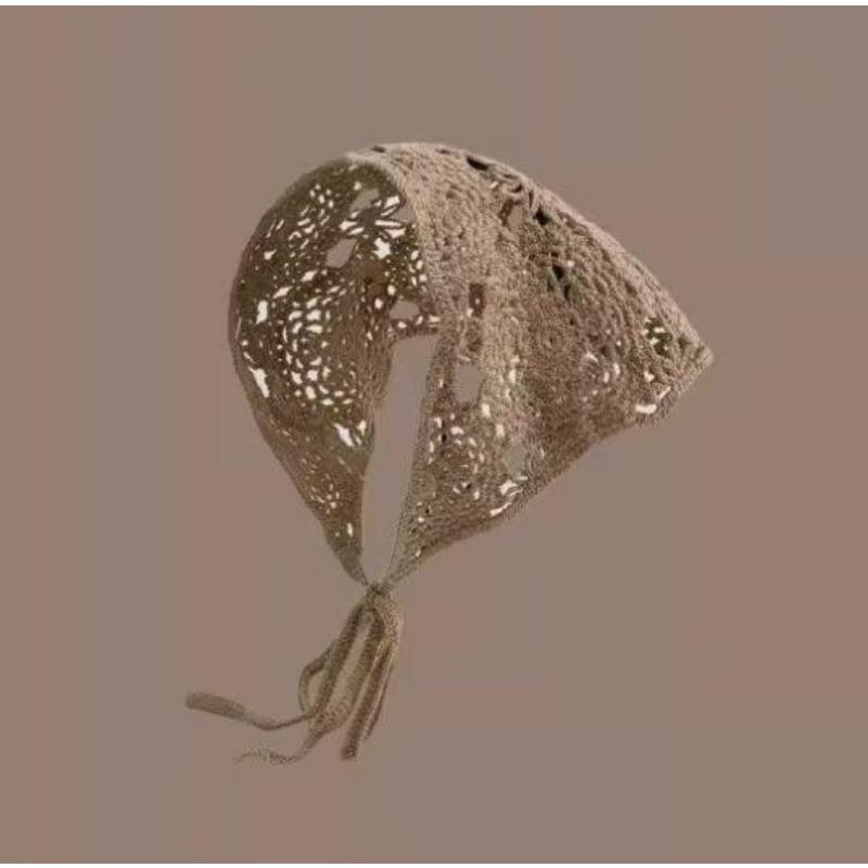 

Инс стиль высококлассный треугольный платок для летних прогулок и деревенского стиля новый ретро вязаный ажурный платок для женщин