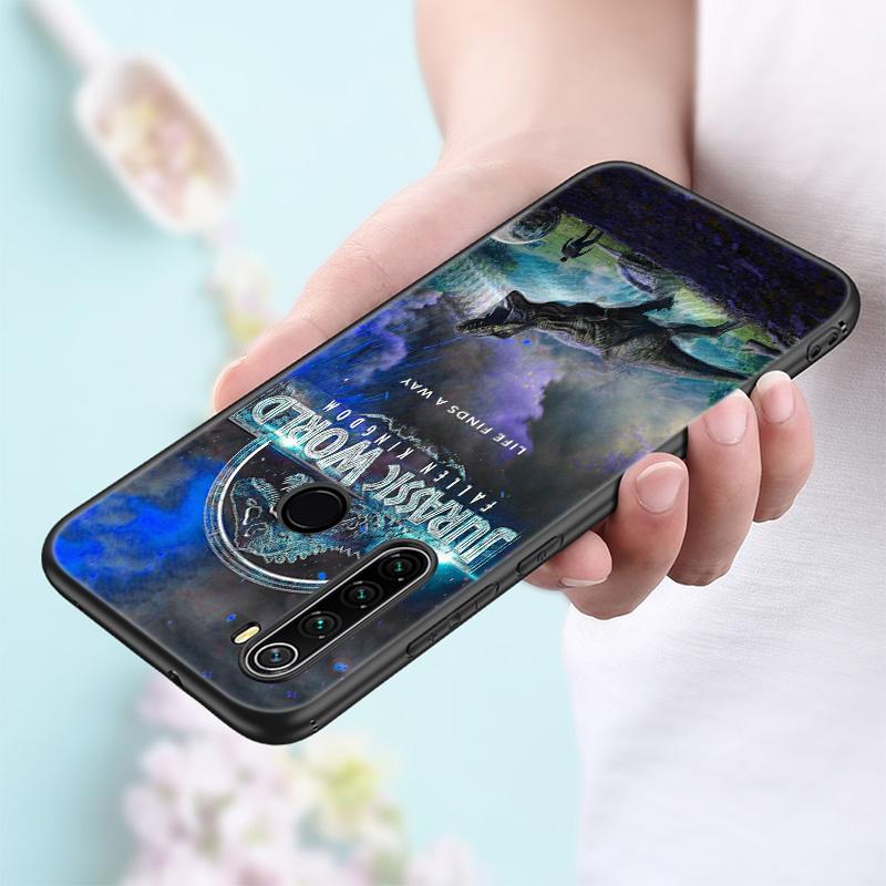 World Jurassic Park Silicone Phone Case For Xiaomi Redmi Note 11 10 9 8 Pro 11T 10T 10S 9S 8T 9 9A 9C 9T Black Soft Cover Coque