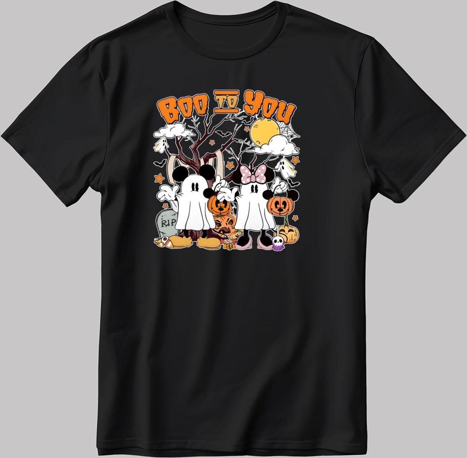 Disney Mickey Mouse Halloween T-Shirt, Boo To You, 100% Cotton 3XL