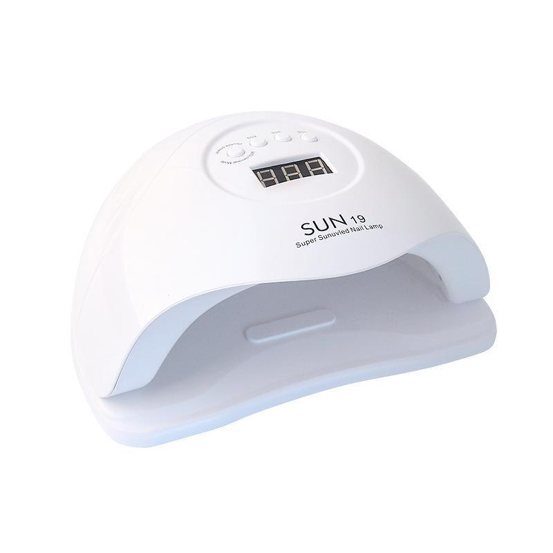 80W LED Nail Art Fast-Drying Lamp for Salon & Home - Quick Dry Gel Polish Therapy, No Hand Darkening