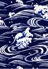 Todaya Shoten Niwa-zome Tenugui (hand towel) - Rough Waves 772