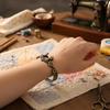 Sewing Machine Theme Bracelet For Craft Lovers Adjustable Vintage Design With Measuring Scale