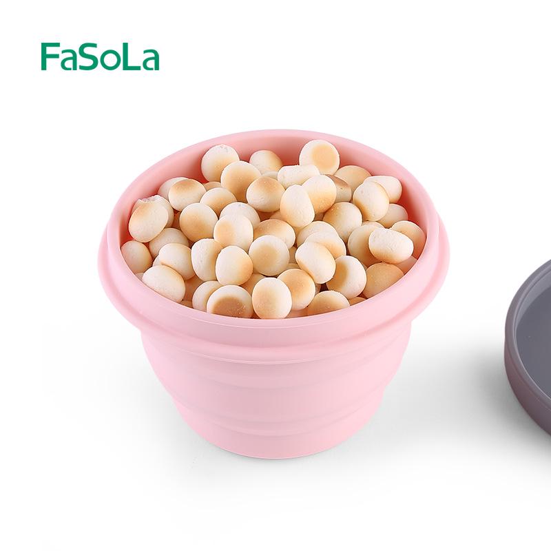 Portable Silicone Folding Bowl with Lid - Heat Resistant, Telescopic Noodle & Picnic Travel Ware
