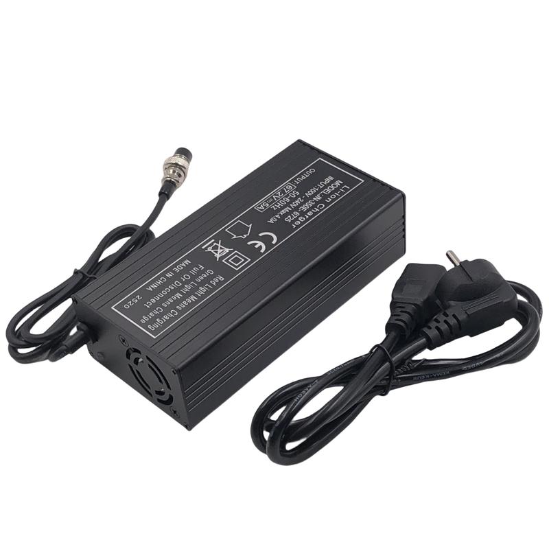 67.2V5A Fast Charge 5A Charger For 60V Wheelbarrow Harley 16S 60V Lithium Battery GX16 Connector with Fan Metal Shell