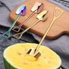 Pack of 8 Ice Cream Scoop Stainless Steel Watermelon Fruit Spades Dining Room Teaspoons Banquet Tableware Household Supplies
