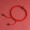 Red Rope Couple Bangle High Content Cinnabars Women's Single Bead Bracelet/Triple Beads Wrist Chain Three Lives Together