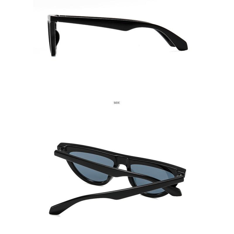 Women's sunglasses - unisex fashion half-moon cat eye sunglasses
