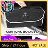 Car Stickers For Alfa Romeo Car Trunk Storage Box Organizer Foldable Stowing Tidying Container Bags For Alfa Romeo Giulietta GT